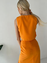 Load image into Gallery viewer, Tangerine Crop Top