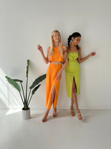 Tangerine Maxi Skirt