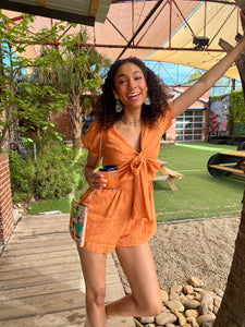Apricot Romper