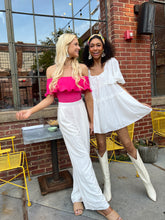 Load image into Gallery viewer, Queen City Ruffle White Dress