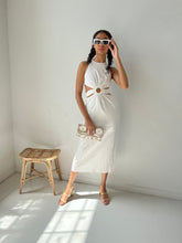 Load image into Gallery viewer, Gulf Shores White Cutout Dress