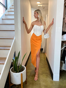 Tangerine Maxi Skirt