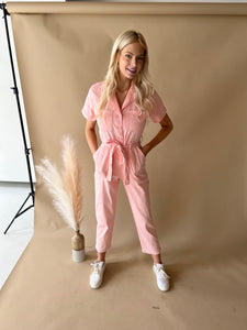 Kendall Peachy Utility Jumpsuit