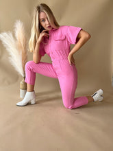 Load image into Gallery viewer, Hot Pink Utility Jumpsuit