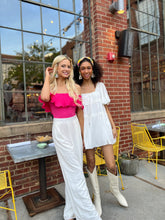 Load image into Gallery viewer, Hot Pink Ruffle Bodysuit