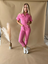 Load image into Gallery viewer, Hot Pink Utility Jumpsuit