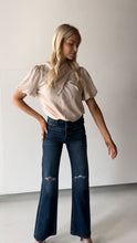 Load image into Gallery viewer, Sleek Neutral Cross Front Blouse