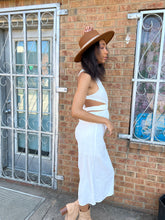 Load image into Gallery viewer, Gulf Shores White Cutout Dress