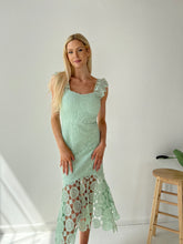 Load image into Gallery viewer, Crochet Dreams Sage Dress