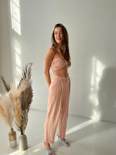 Load image into Gallery viewer, Dusty Pink Linen Pant Set