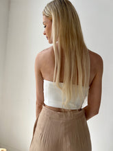 Load image into Gallery viewer, White Zip Corset Top