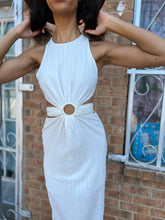Load image into Gallery viewer, Gulf Shores White Cutout Dress
