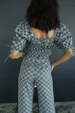 Load image into Gallery viewer, Lidia Checkered Cropped Top