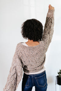Cori Confetti Knit Gray Sweater