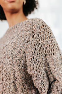 Cori Confetti Knit Gray Sweater