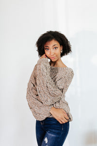 Cori Confetti Knit Gray Sweater