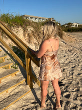 Load image into Gallery viewer, Paisley Taupe Slip Dress