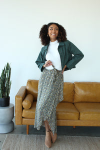 Picnics In Nashville Floral Skirt