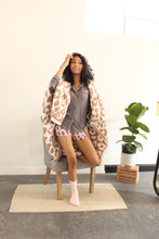 Load image into Gallery viewer, Taupe Animal Print Blanket