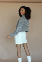 Load image into Gallery viewer, Ivory Vegan Leather Skirt
