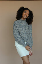 Load image into Gallery viewer, Shelby Blue Turtleneck Sweater