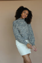 Load image into Gallery viewer, Shelby Blue Turtleneck Sweater