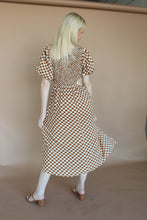 Load image into Gallery viewer, Sofie Brown Check Midi Dress