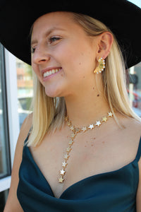 Mini Abanico Pearl Earrings