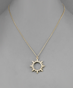 Sunburst Pave Necklace