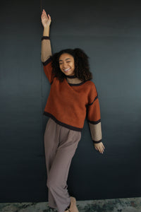 Take My Hand Color Block Sweater
