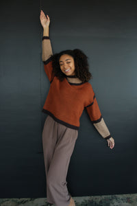 Take My Hand Color Block Sweater