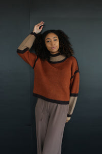 Take My Hand Color Block Sweater