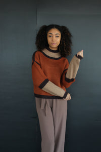 Take My Hand Color Block Sweater