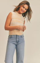 Load image into Gallery viewer, Addie Ivory Orange Sweater Vest