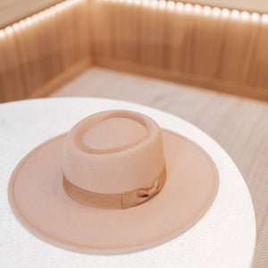 Winnie Wide Brim Boater Hat