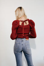 Load image into Gallery viewer, Brick Tie Back Sweater