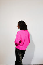 Load image into Gallery viewer, V Cutout Pink Sweater