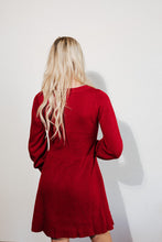 Load image into Gallery viewer, Bells Red Sweater Dress