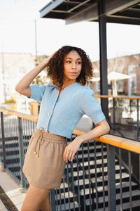 Emerson Blue Crop Sweater