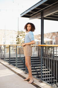 Emerson Blue Crop Sweater