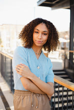 Load image into Gallery viewer, Emerson Blue Crop Sweater