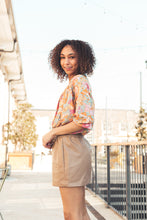 Load image into Gallery viewer, Bloom Blue Floral Top