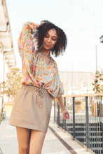 Load image into Gallery viewer, Bloom Blue Floral Top