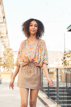 Load image into Gallery viewer, Bloom Blue Floral Top
