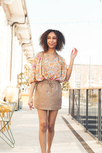 Bloom Blue Floral Top