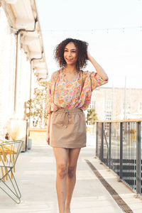 Bloom Blue Floral Top