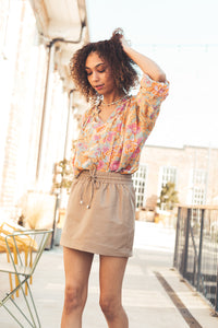 Bloom Blue Floral Top