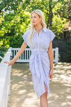 Load image into Gallery viewer, Pin Stripe Button Down Dress