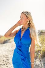 Load image into Gallery viewer, Maldive Blue Tie Dress
