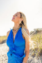 Load image into Gallery viewer, Maldive Blue Tie Dress